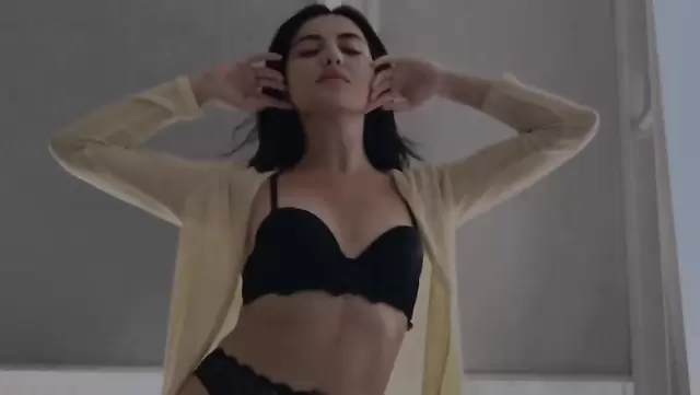 Beautiful Tajik girl filmed solo